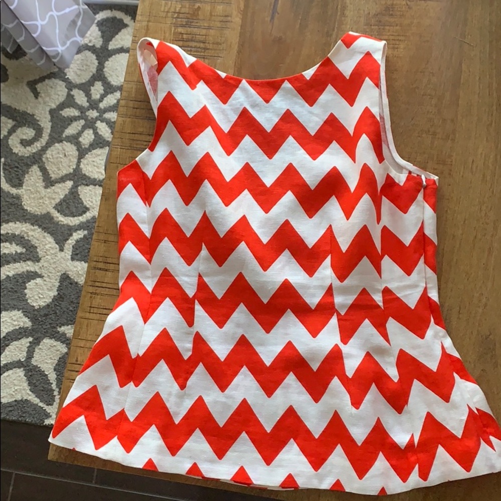Bright Kate Spade linen top, perfect for evening.